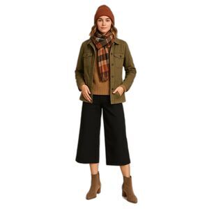 Milly Wide Leg Crop Pants Size 10 Black